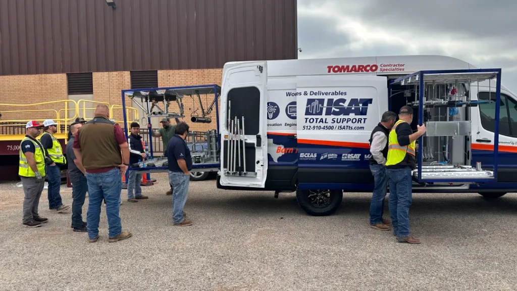 ISAT's Southern California Mobile MEP Demonstrations Van Onsite Image