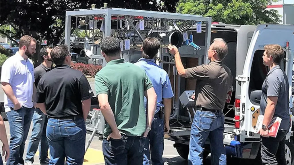ISAT's Southern California Mobile MEP Demonstrations Van Onsite Image